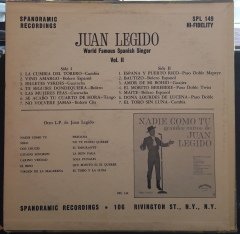 JUAN LEGIDO - WORLD FAMOUS SPANISH SINGER - PLAK 2.EL