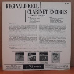 REGINALD KELL - CLARINET ENCORES - PLAK 2.EL