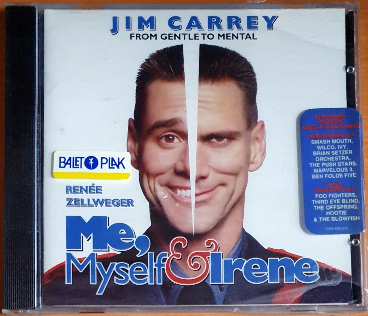 ME, MYSELF AND IRENE SOUNDTRACK / SMASH MOUTH, WILCO, IVY, FOO FIGHTERS, THE OFFSPRING, THIRD EYE BLIND (2000) - CD SIFIR