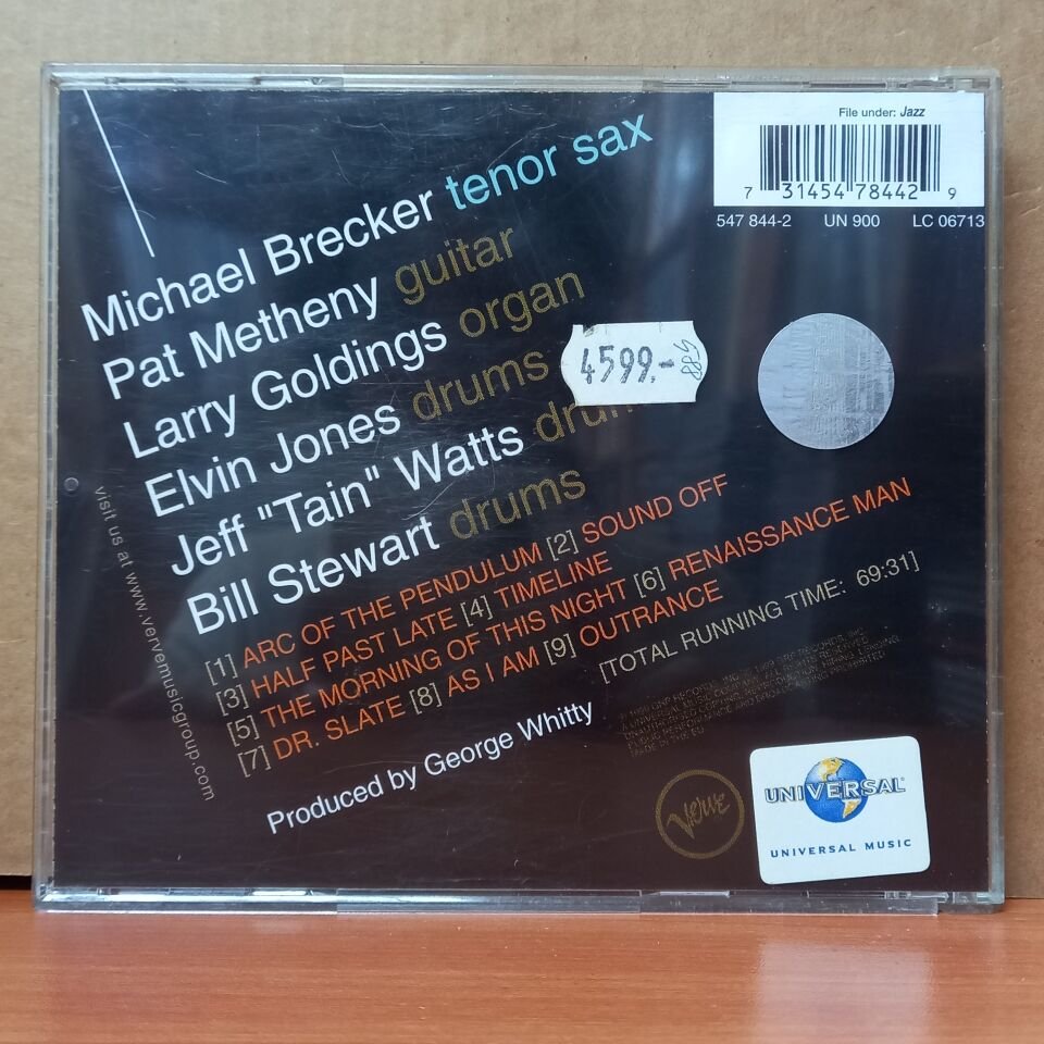 MICHAEL BRECKER – TIME IS OF THE ESSENCE (1999) - CD 2.EL