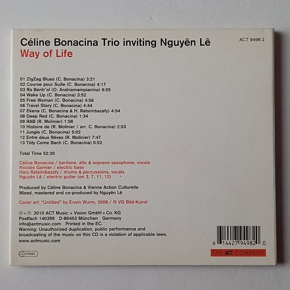CELINE BONACINA TRIO INVITING NGUYEN LE – WAY OF LIFE (2010) - CD DIGIPAK 2.EL