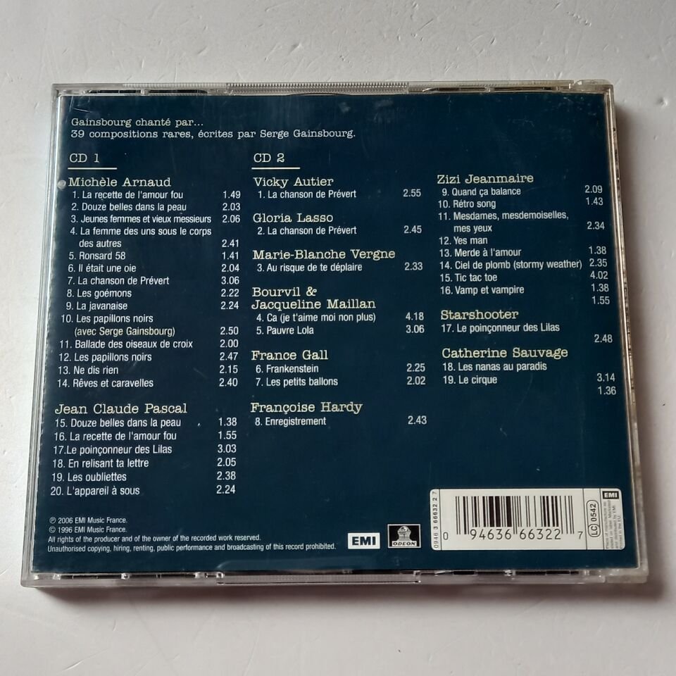 SERGE GAINSBOURG CHANTE PAR… (2006) - CD REISSUE 2.EL