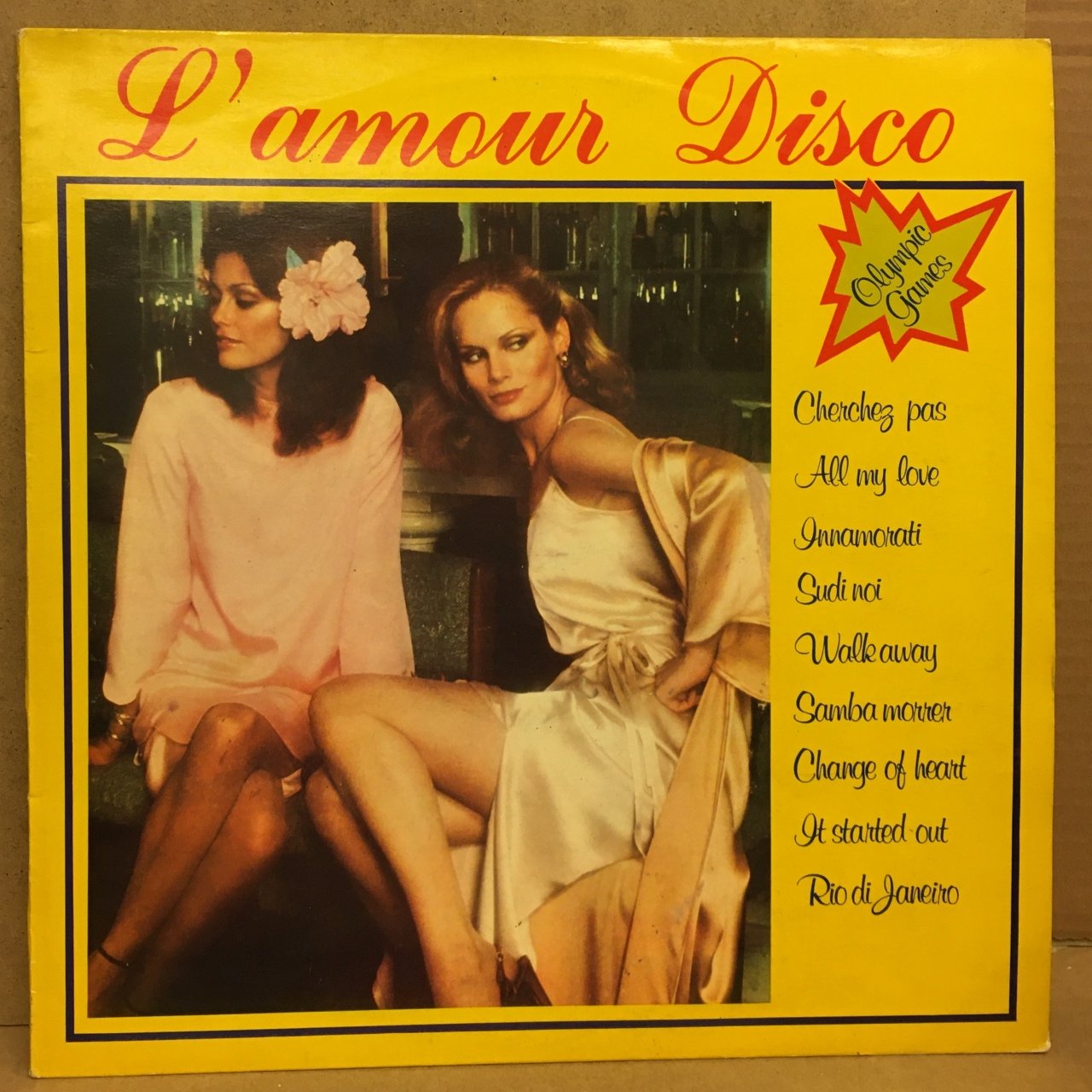 L'AMOUR DISCO 2.EL PLAK 80LER KARIŞIK TOTO COTUGNO PUPO DONNA SUMMER GEORGE BAKER