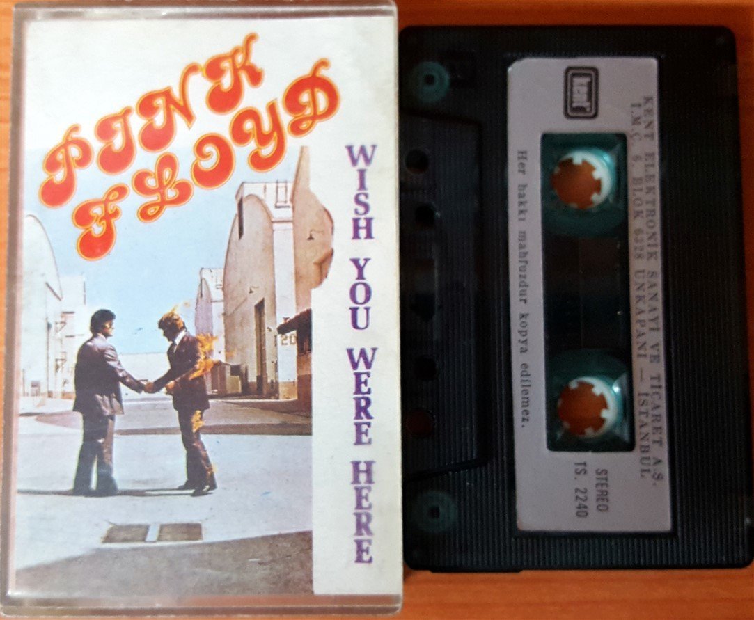 PINK FLOYD - WISH YOU WERE HERE UNIQOE COVER CASSETTE MADE IN TURKEY ''USED'' PAPER LABEL