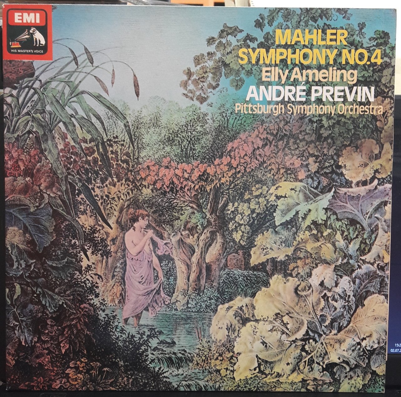 MAHLER: SYMPHONY NO.4, ELLY AMELING, ANDRÉ PREVIN (1979) - PLAK 2.EL