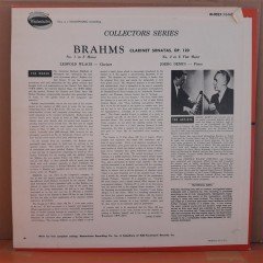 BRAHMS: SONATAS FOR CLARINET AND PIANO, LEOPOLD WLACH, JOERG DEMUS - PLAK 2.EL
