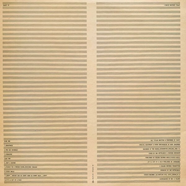 FAUST - FAUST IV (1973) - LP KRAUTROCK 2025 EDITION SIFIR PLAK