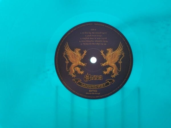 SAXON – LIONHEART (2004) - LP 2025 NUMBERED REISSUE 180GR AQUAMARINE COLOURED VINYL  SIFIR PLAK
