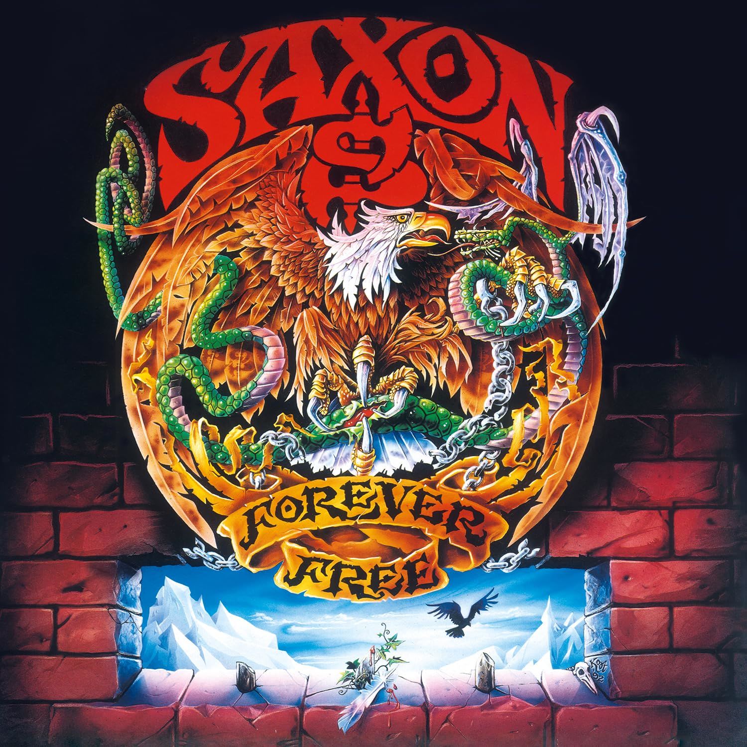 SAXON - FOREVER FREE (1992) - LP 180GR 2024 BLUE COLOURED & NUMBERED LIMITED EDITION SIFIR PLAK