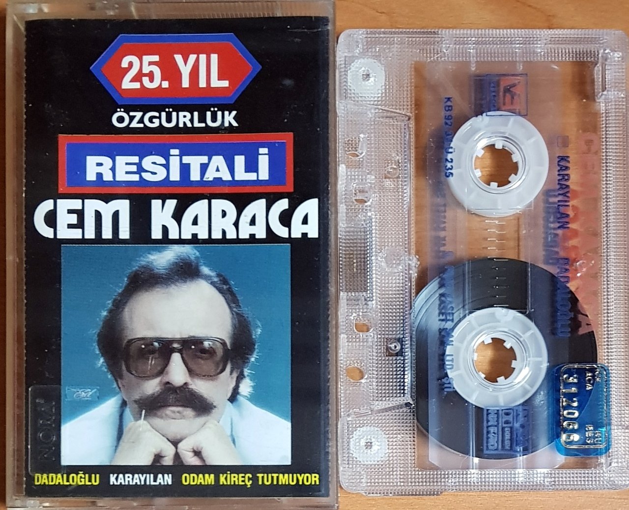 CEM KARACA - ÖZGÜRLÜK RESİTALİ / 25. YIL (1992) VEXPORT / NORA KASET 2.EL