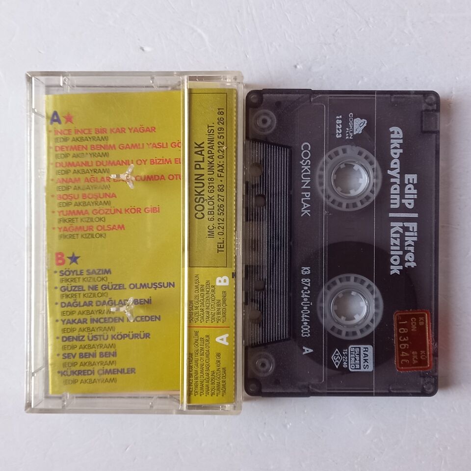 EDİP AKBAYRAM & FİKRET KIZILOK - EDİP AKBAYRAM & FİKRET KIZILOK (1998) - KASET 2.EL