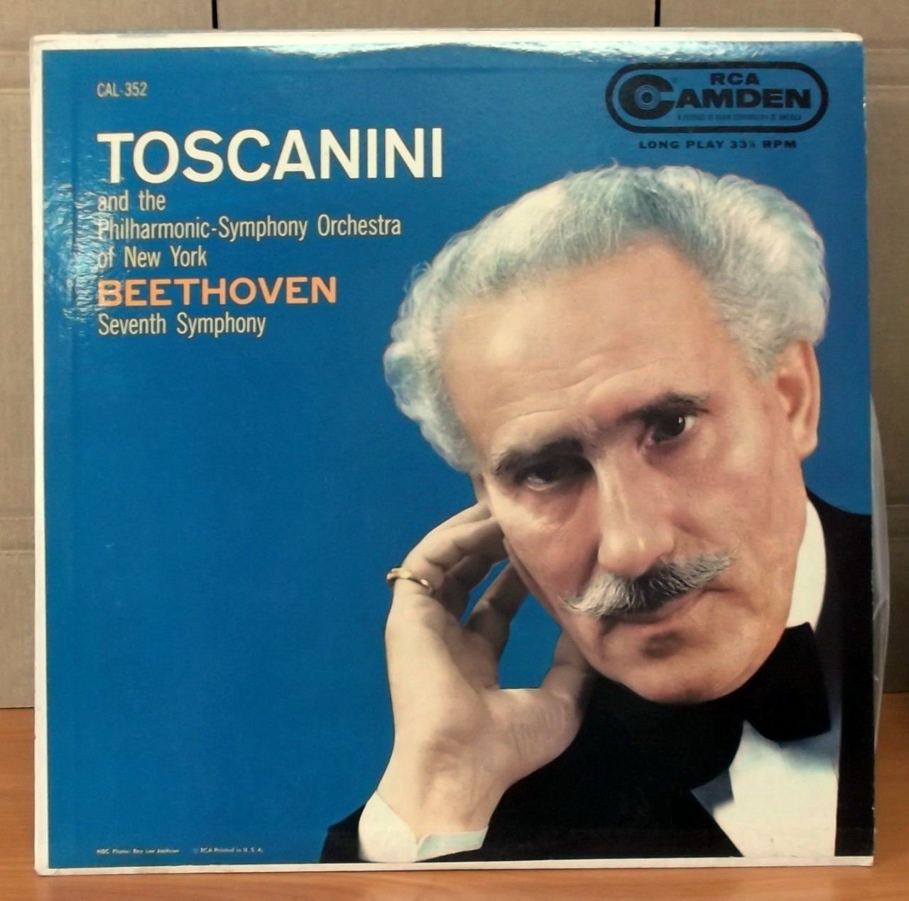 BEETHOVEN SYMPHONY NO.7 TOSCANINI LP 2.EL