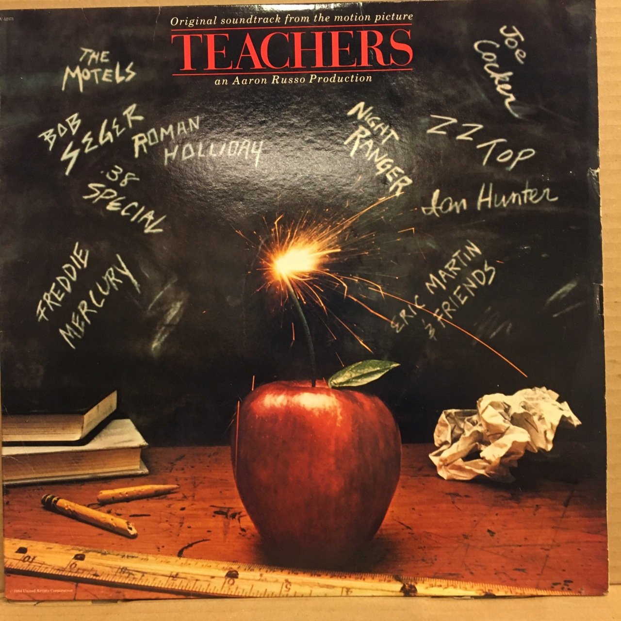 TEACHERS SOUNDTRACK 1984 ZZ TOP, JOE COCKER, FREDDIE MERCURY 2.EL PLAK