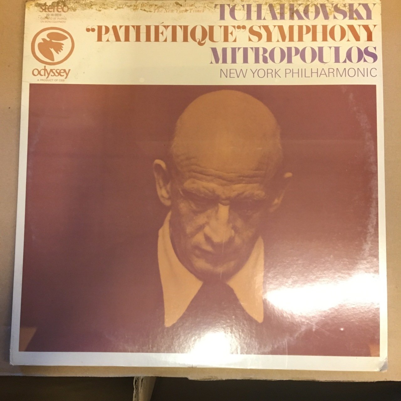 TCHAIKOVSKY PATHETIQUE SYM. MITOPOULOS, NEW YORK PHIL. SIFIR PLAK