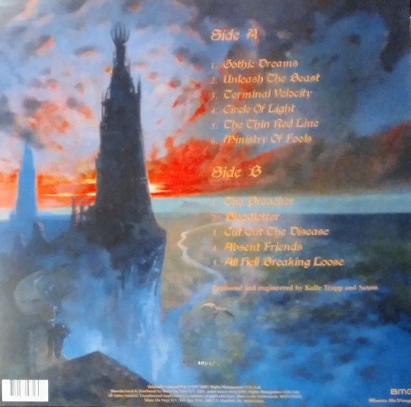 SAXON - UNLEASH THE BEAST (1997) - LP 180GR 2024 GOLD COLOURED & NUMBERED LIMITED EDITION SIFIR PLAK