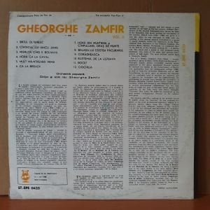 GHEORGHE ZAMFIR - L'EXTRAORDINAIRE FLUTE DE PAN DE GHEORGHE ZAMFIR VOL.II - LP 2.EL PLAK