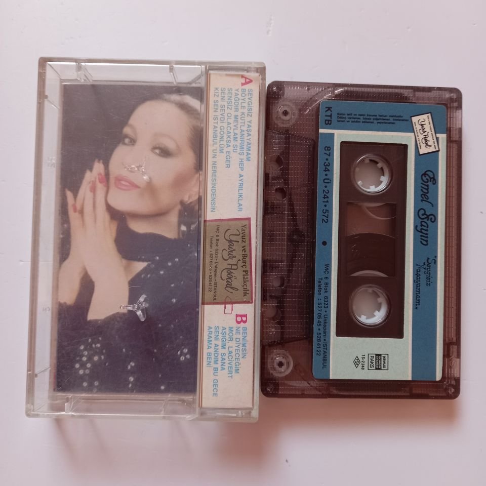 EMEL SAYIN - SEVGİSİZ YAŞAYAMAM (1987) - KASET 2.EL