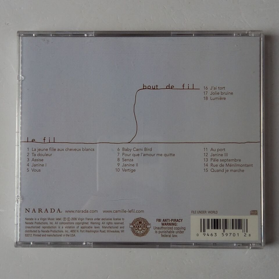 CAMILLE – LE FIL (2004) - CD REMASTERED 2006 REISSUE 2.EL
