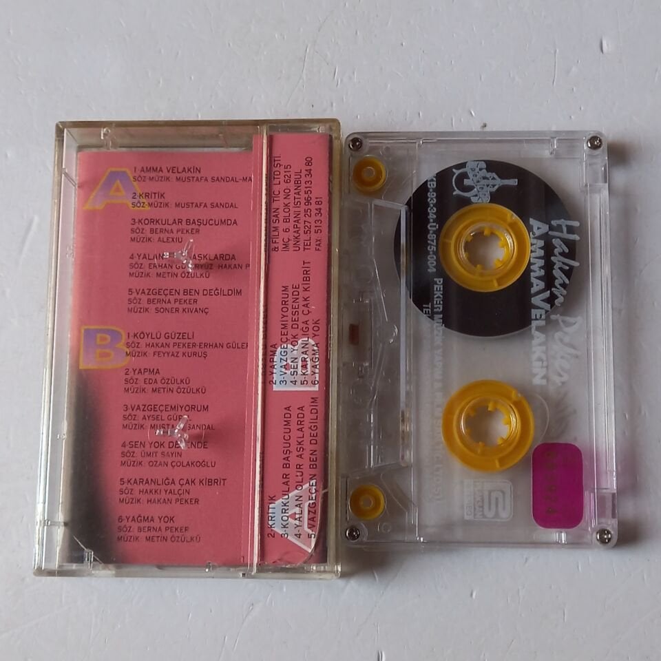 HAKAN PEKER - AMMA VELAKİN (1993) - KASET 2.EL