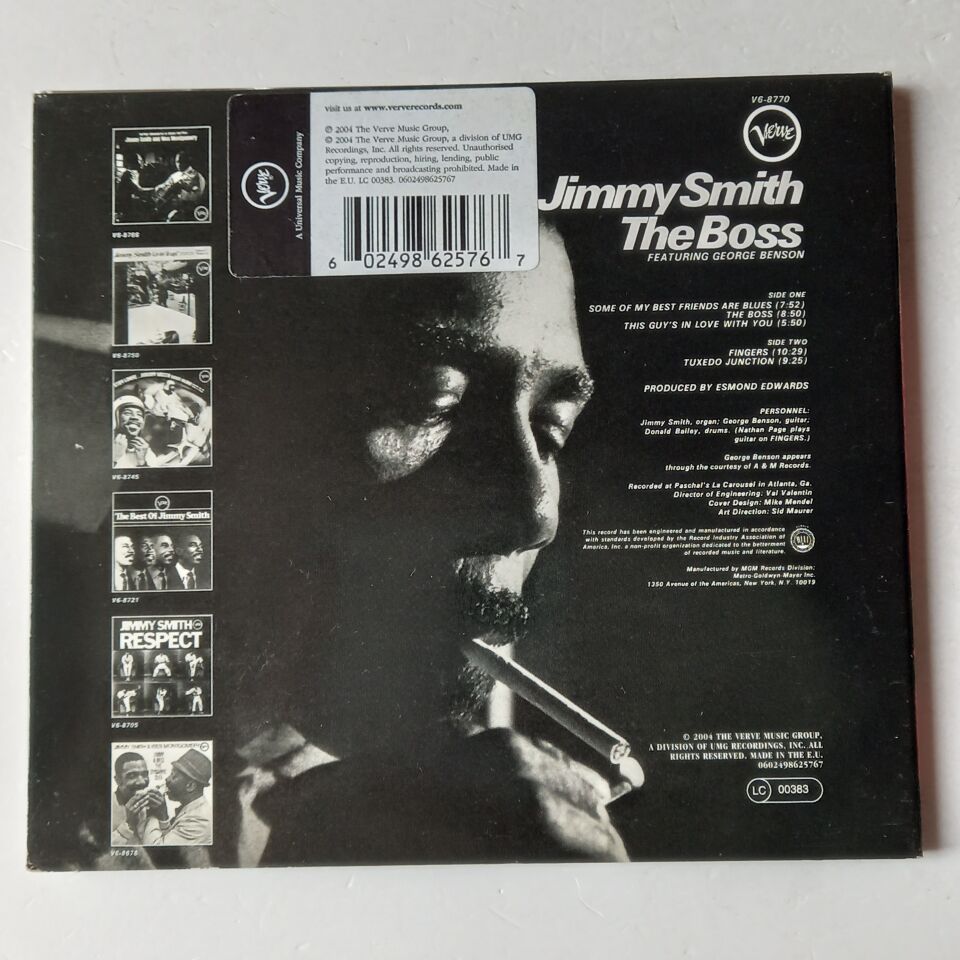JIMMY SMITH – THE BOSS (2004) - CD DIGIPAK 2.EL