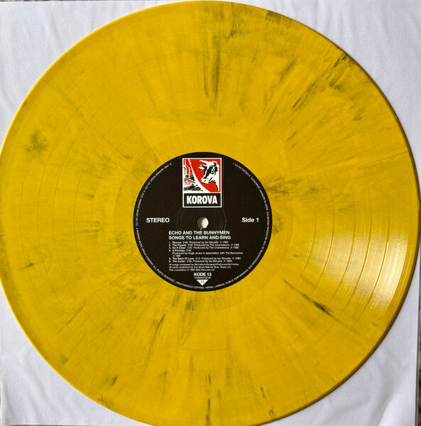 ECHO & THE BUNNYMEN - SONGS TO LEARN & SING (1985) - LP COMPILATION 2026 YELLOW & BLACK MARBLE COLOURED EDITION SIFRI PLAK