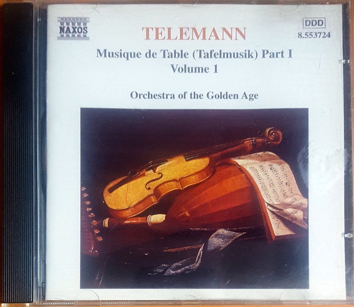 TELEMANN - MUSIQUE DE TABLE (TAFELMUSIK) PART 1 VOLUME 1 / ORCHESTRA OF THE GOLDEN AGE (1998) NAXOS CD 2.EL