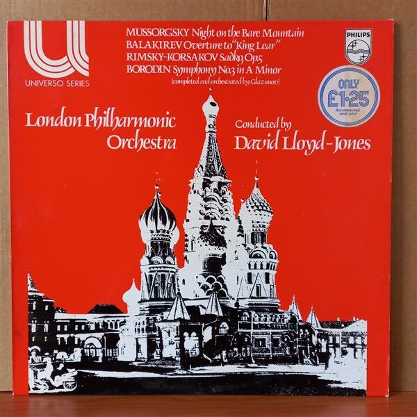 MUSSORGSKY, BALAKIREV, RIMSKY-KORSAKOV, BORODIN, THE LONDON PHILHARMONIC ORCHESTRA, DAVID LLOYD-JONES – NIGHT ON BARE MOUNTAIN / OVERTURE TO KING LEAR / SADKO, OP. 5 / SYMPHONY NO. 3 IN A MINOR (1973) - LP 2.EL PLAK