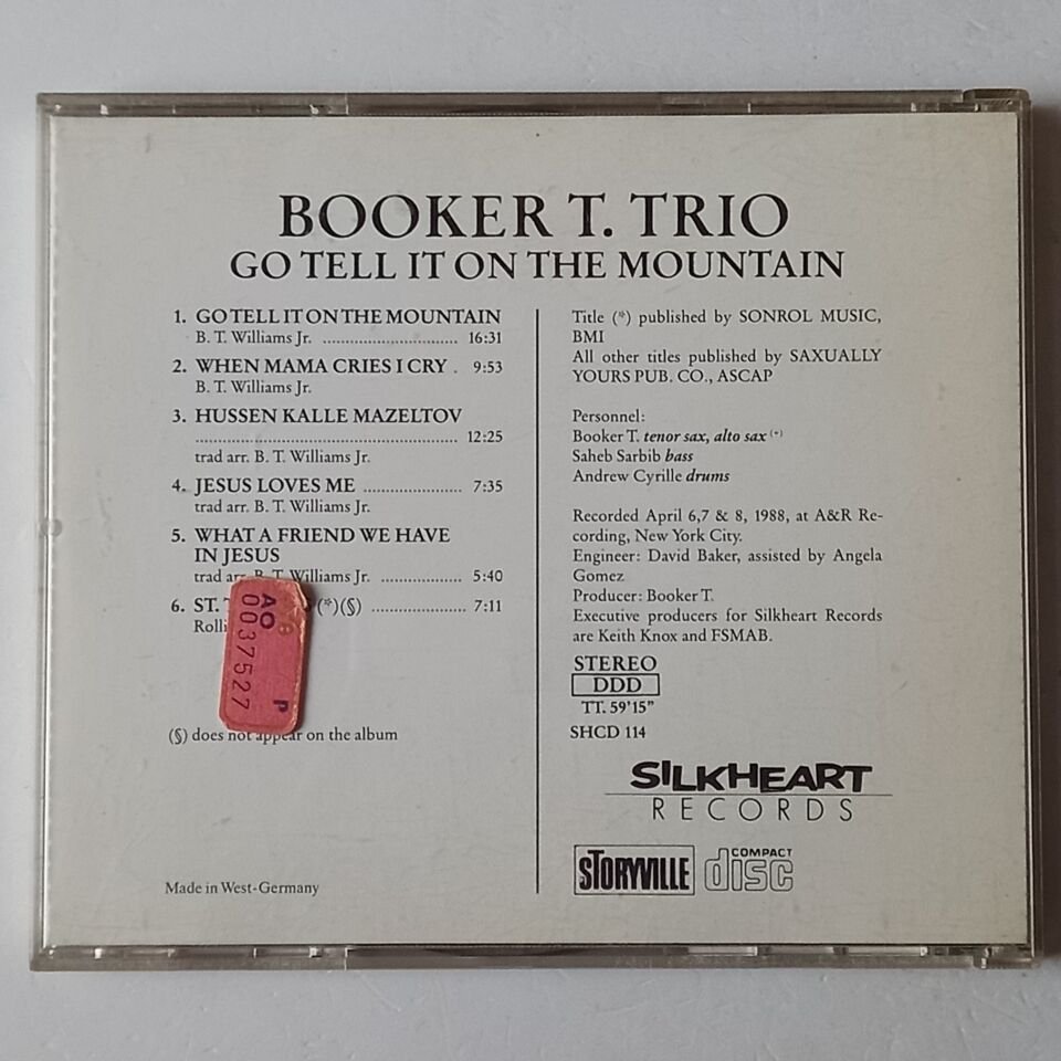 BOOKER T. TRIO – GO TELL IT ON THE MOUNTAIN (1988) - CD 1995 2.EL