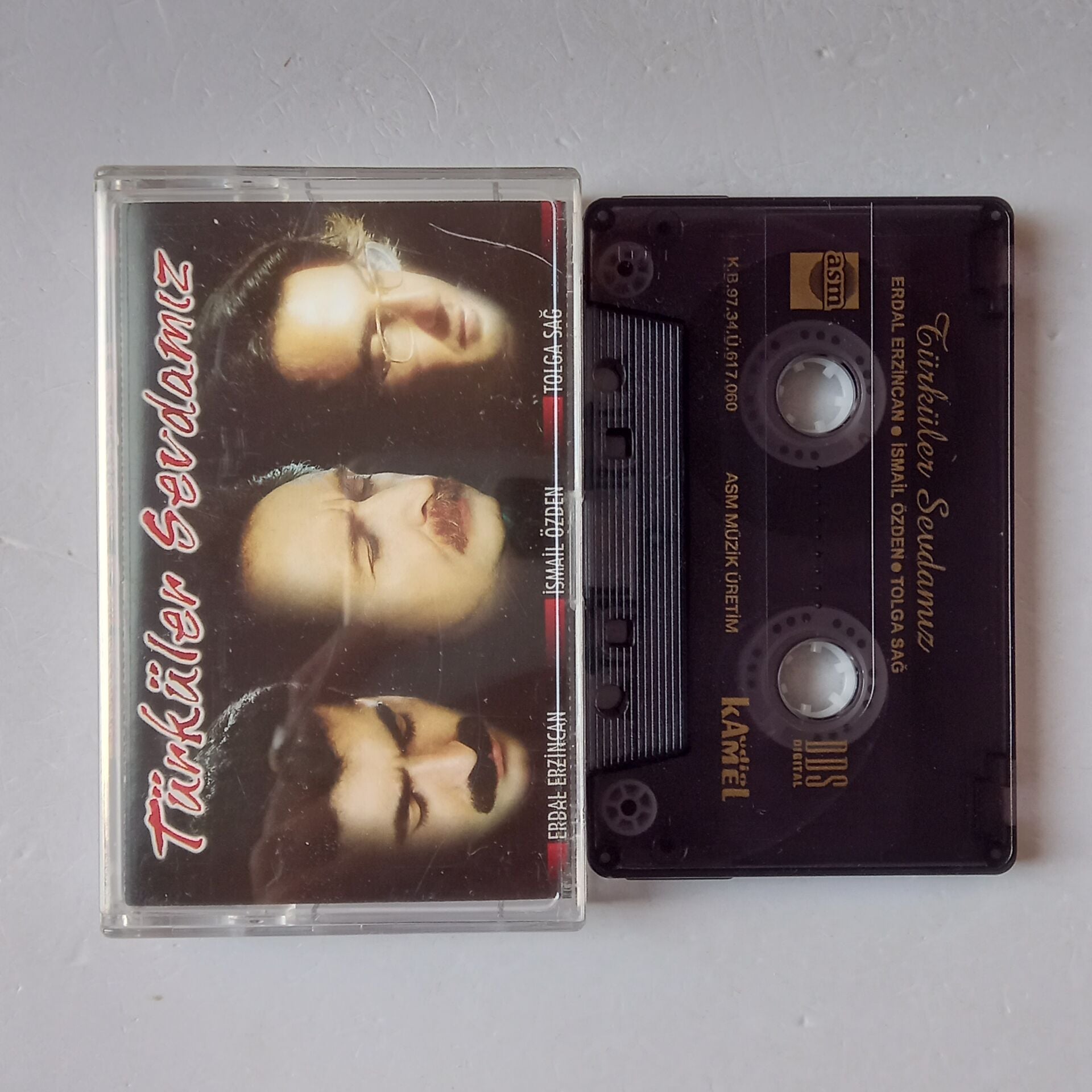 TÜRKÜLER SEVDAMIZ - ERDAL ERZİNCAN, İSMAİL ÖZDEN, TOLGA SAĞ (1997) - KASET 2.EL
