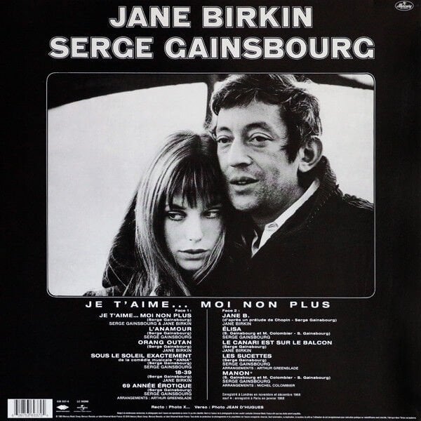 SERGE GAINSBOURG & JANE BIRKIN – JANE BIRKIN - SERGE GAINSBOURG (1969) - LP 2016 REMASTERED REISSUE SIFIR PLAK