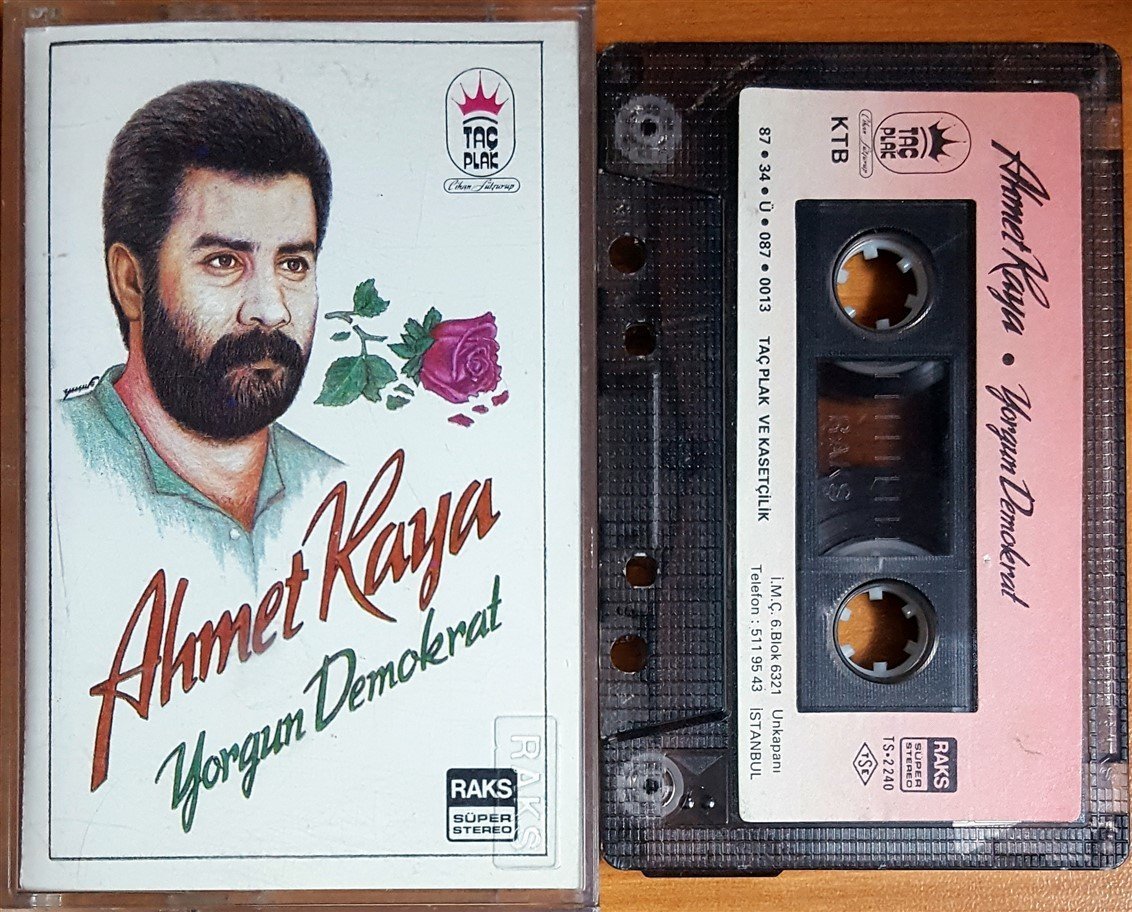 AHMET KAYA - YORGUN DEMOKRAT (1987) TAÇ KASET 2.EL