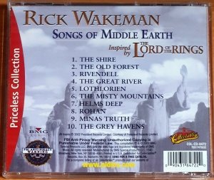RICK WAKEMAN - SONGS OF MIDDLE EARTH / INSPIRED BY THE LORD OF THE RINGS (2002) - CD 2.EL