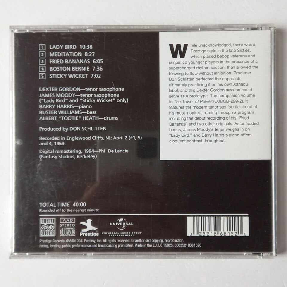 DEXTER GORDON – MORE POWER! (1970) - CD REMASTERED 2006 REISSUE 2.EL