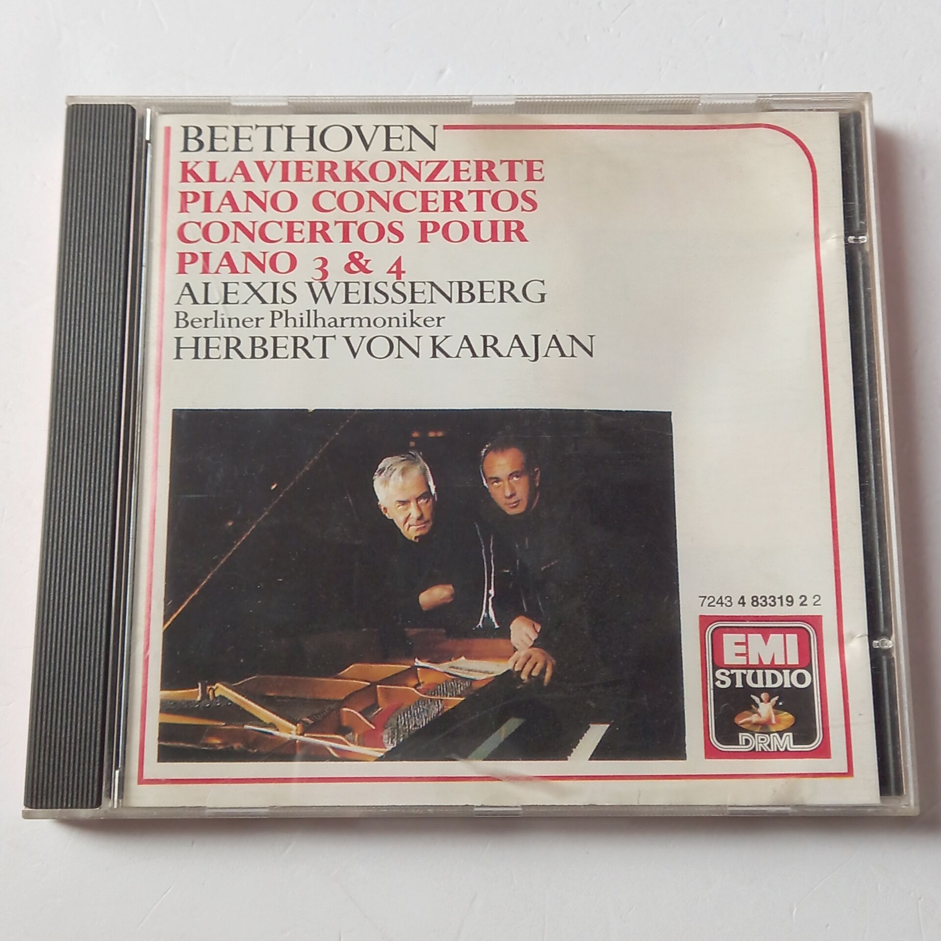 BEETHOVEN: PIANO CONCERTOS 3 & 4 - ALEXIS WEISSENBERG, BERLINER PHILHARMONIKER, HERBERT VON KARAJAN (1988) - CD 2.EL