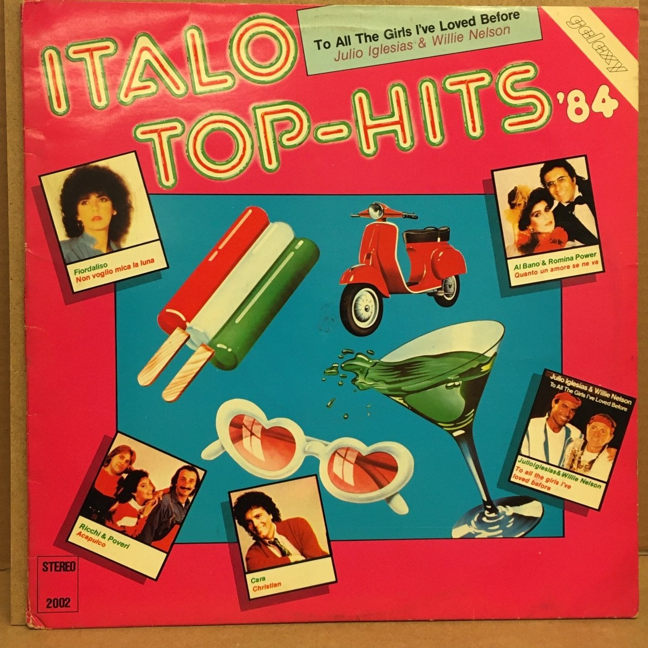 ITALO TOP-HITS 84 2.EL PLAK 80LER KARIŞIK RICCHI E POVERI ORNELLA VANONI CHRISTIAN TONY ALESSI