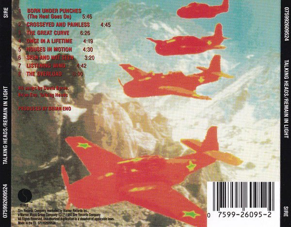 TALKING HEADS – REMAIN IN LIGHT (1980) - CD REISSUE JEWEL CASE AMBALAJINDA SIFIR