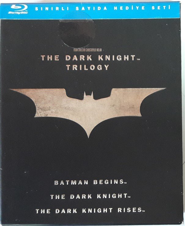 THE DARK KNIGHT TRILOGY - CHRISTOPHER NOLAN - SINIRLI BASKI HEDİYE SETİ BLU-RAY 2.EL