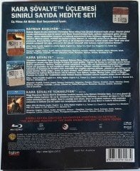 THE DARK KNIGHT TRILOGY - CHRISTOPHER NOLAN - SINIRLI BASKI HEDİYE SETİ BLU-RAY 2.EL