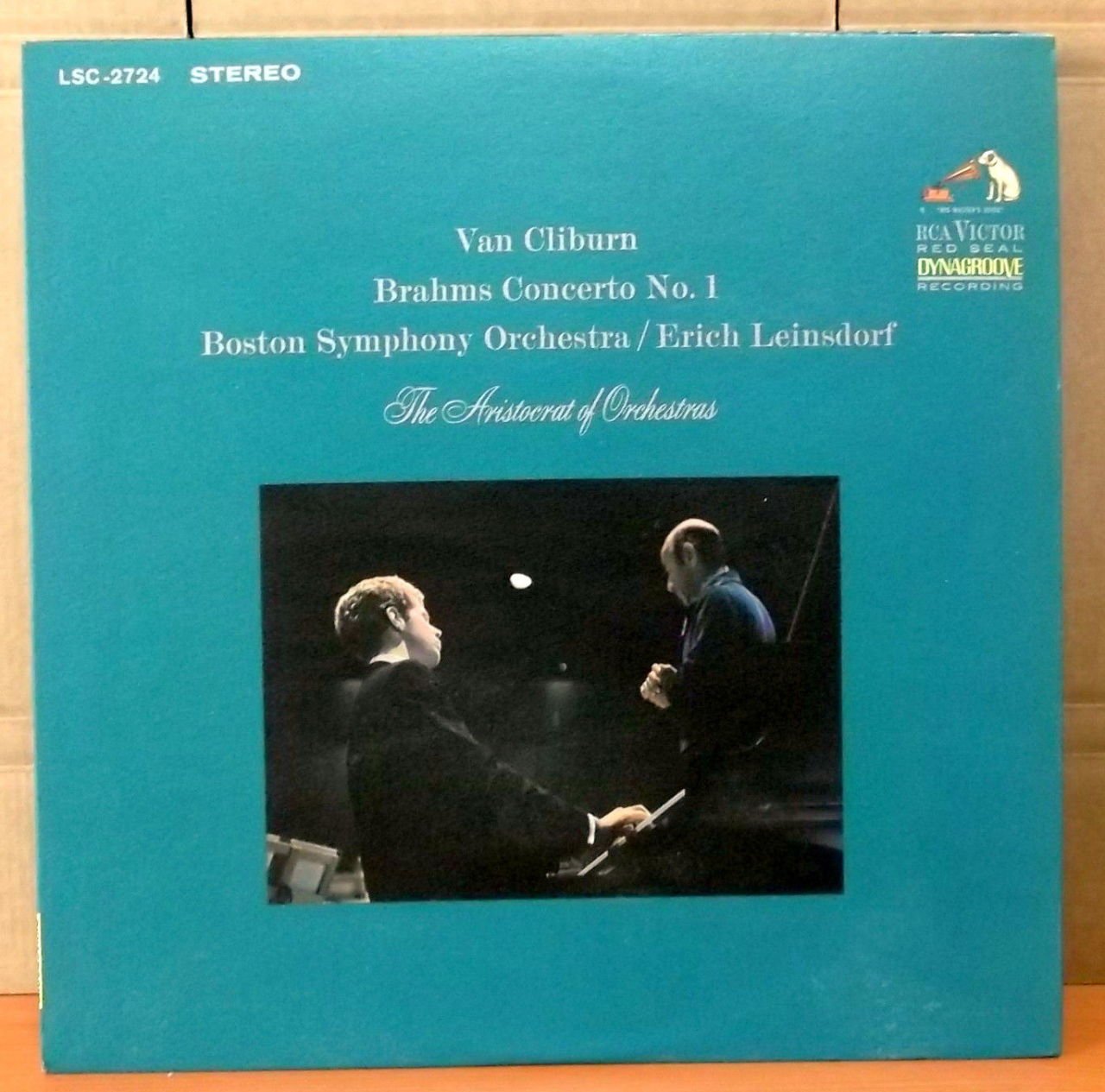 BRAHMS PIANO CONCERTO NO:1 VAN CLIBURN LEINSDORF LP 2.EL