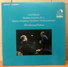 BRAHMS PIANO CONCERTO NO:1 VAN CLIBURN LEINSDORF LP 2.EL