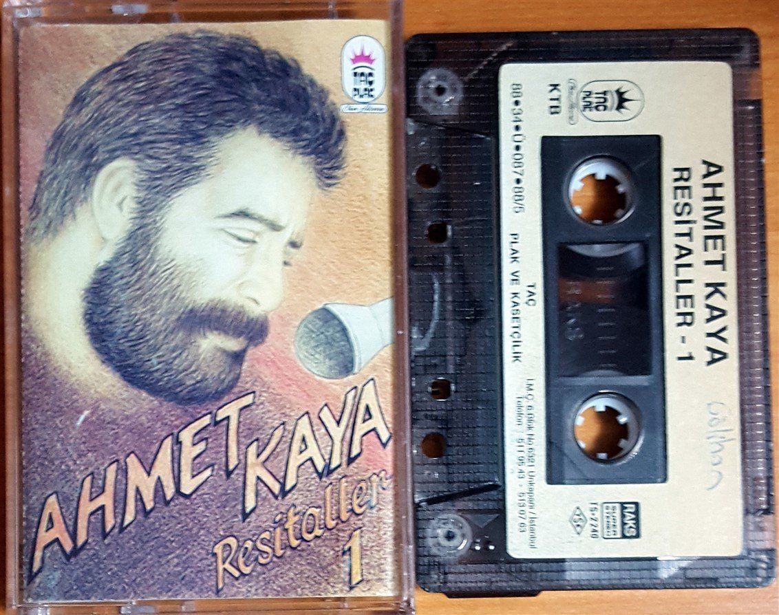 AHMET KAYA - RESİTALLER 1 (1988) TAÇ KASET 2.EL