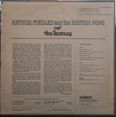 ARTHUR FIEDLER BOSTON POPS PLAY THE BEATLES (1969) - PLAK 2.EL
