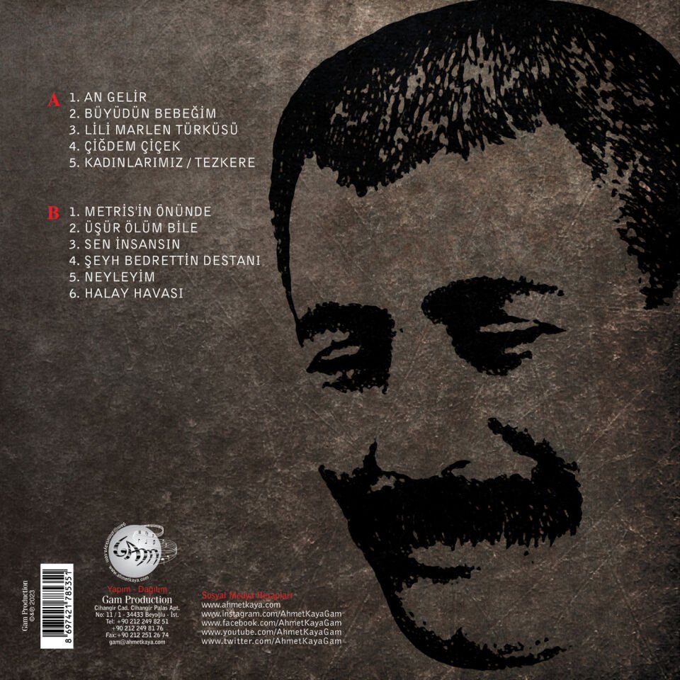 AHMET KAYA - AN GELİR (1986) - LP 2023 SIFIR PLAK