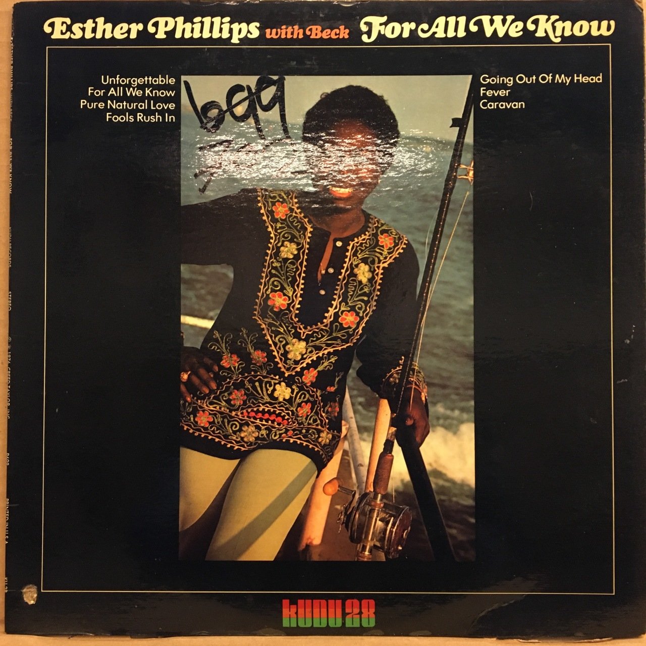 ESTHER PHILLIPS WITH JOE BECK - FOR ALL WE KNOW (1975) - PLAK 2.EL