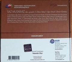 SAZ MUSİKİMİZ'DEN SEÇMELER 3 / TRT ARŞİV SERİSİ 50 / ERKAN YÜKSEL, UĞUR ONUK, DEMİR KARABAŞ / ULUS MÜZİK CD 2.EL