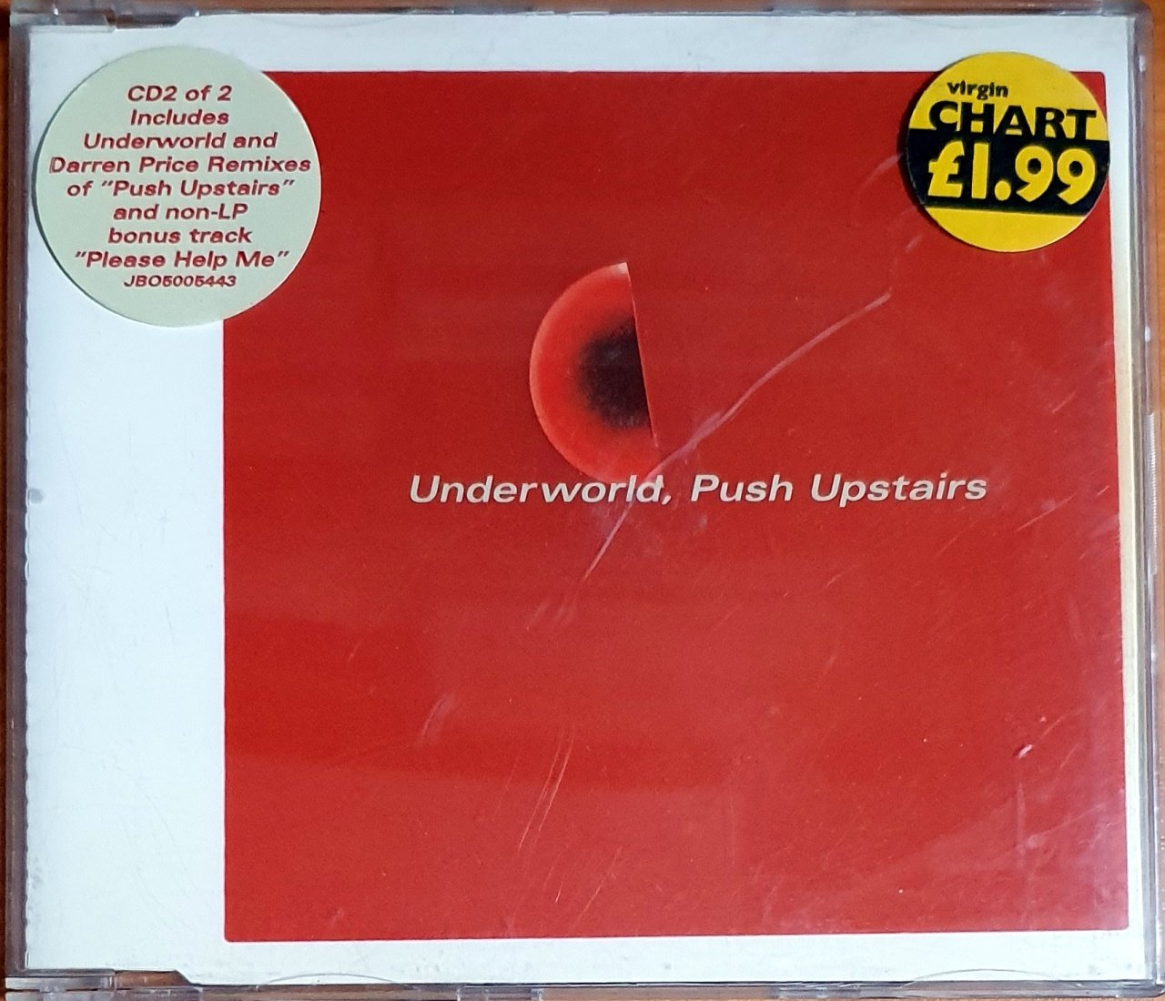 UNDERWORLD - PUSH UPSTAIRS (1998) - CD JBO SINGLE 2.EL