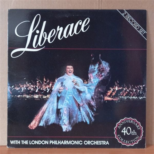 LIBERACE LIVE WITH THE LONDON PHILHARMONIC ORCHESTRA / 40TH ANNIVERSARY COLLECTION (1984) - 2LP 2.EL PLAK