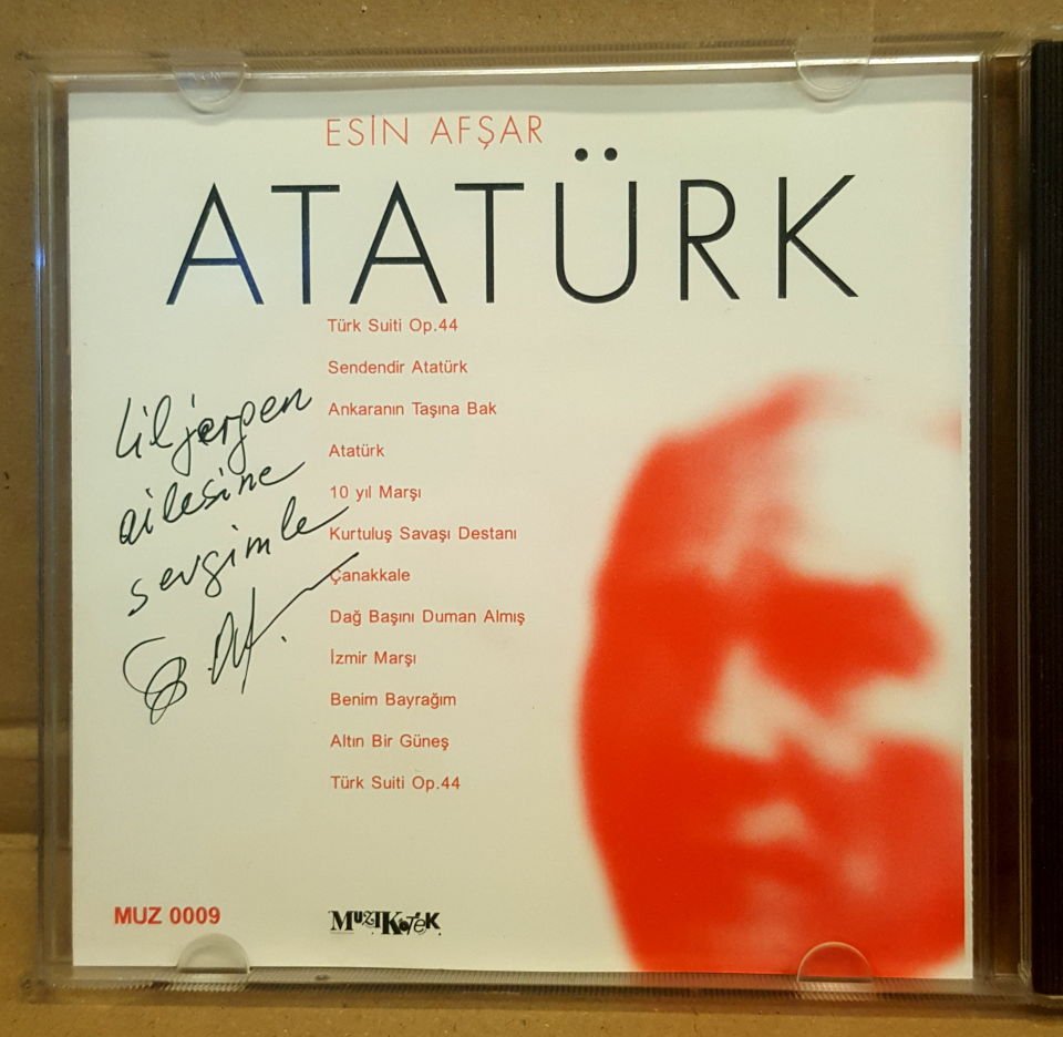 ESİN AFŞAR - ATATÜRK - CD İMZALI 1997 MÜZİKOTEK 2.EL
