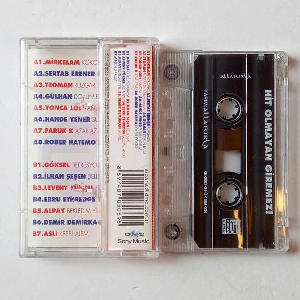 RADYO KLAS / HİT OLMAYAN GİREMEZ! - TEOMAN, SERTAB ERENER, MİRKELAM, GÖKSEL (2002) - KASET 2.EL