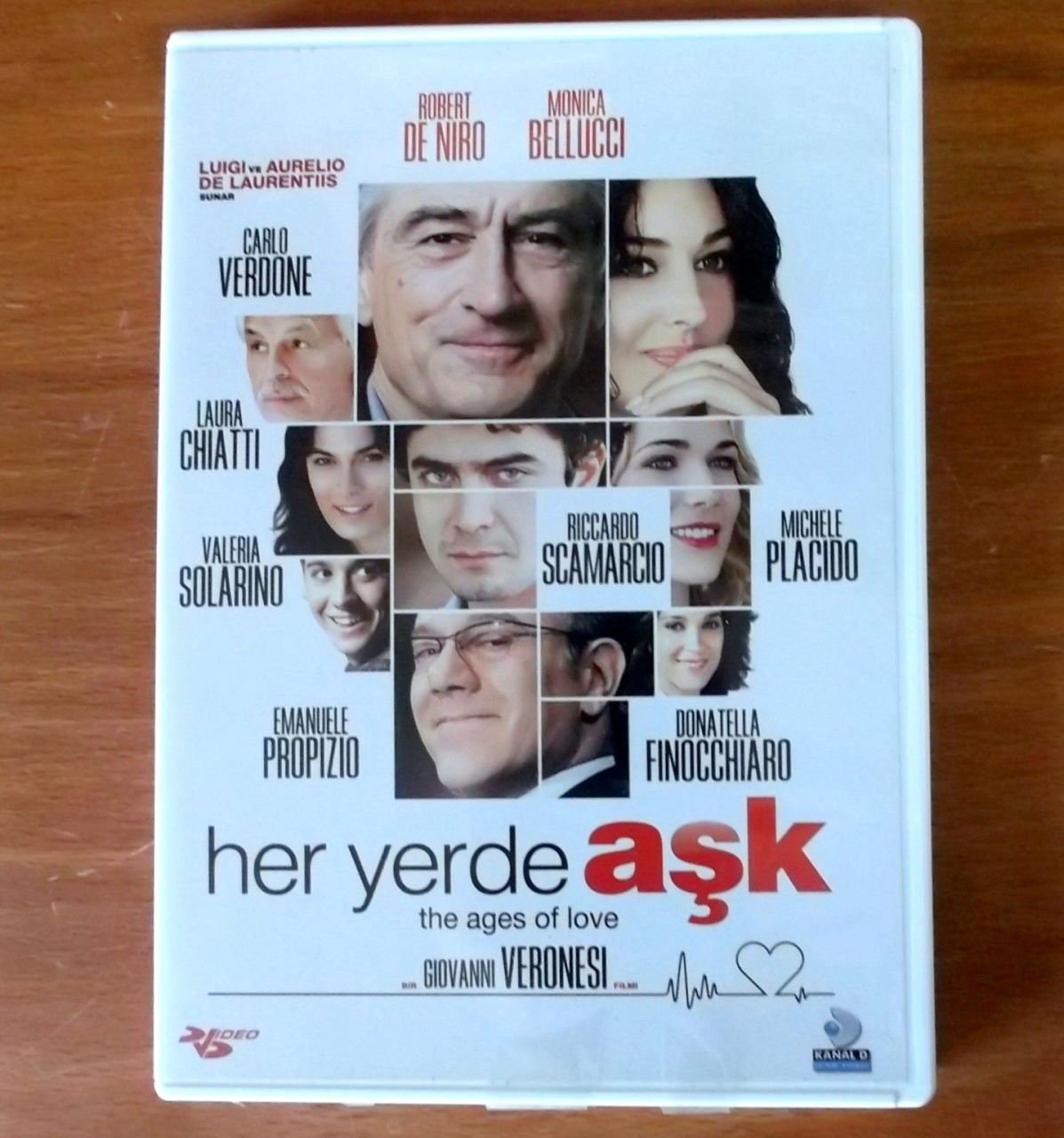 HER YERDE AŞK - THE AGES OF LOVE - ROBERT DE NIRO - MONICA BELLUCCI - DVD 2.EL